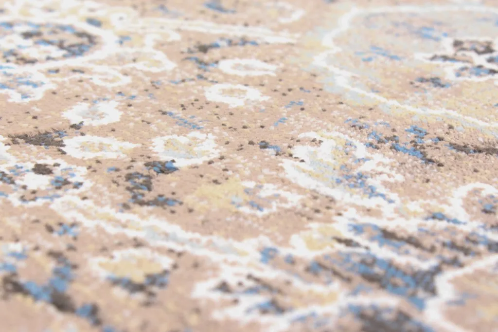 Tapis Wilton - Sanandaj (bleu-beige)