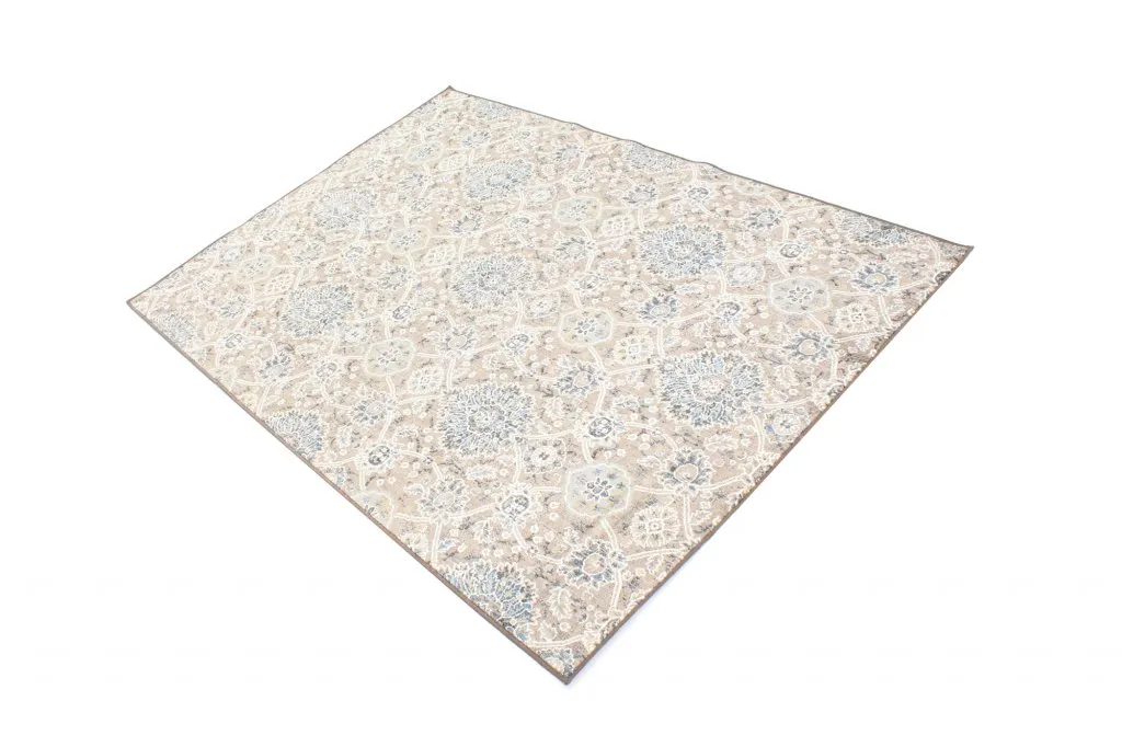 Tapis Wilton - Sanandaj (bleu-beige)