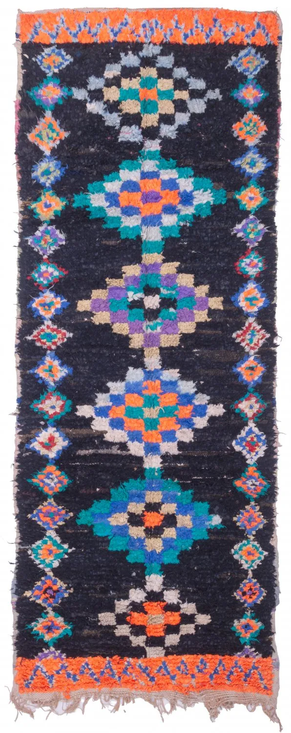 Tapis Marocain Berbère Boucherouite 330 x 115 cm