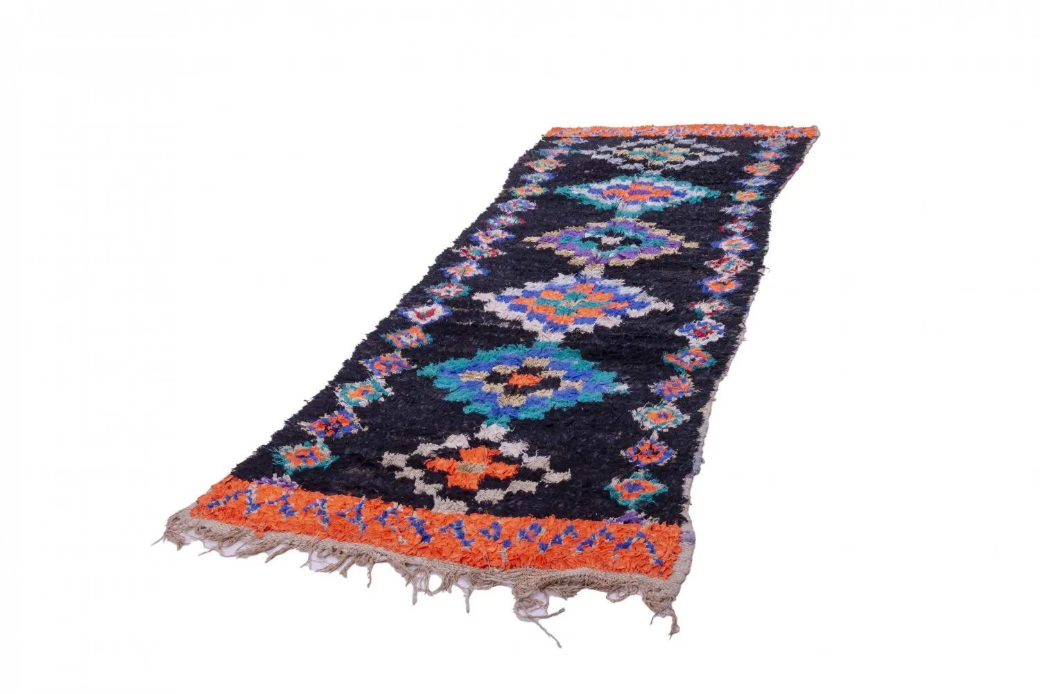 Tapis Marocain Berbère Boucherouite 330 x 115 cm