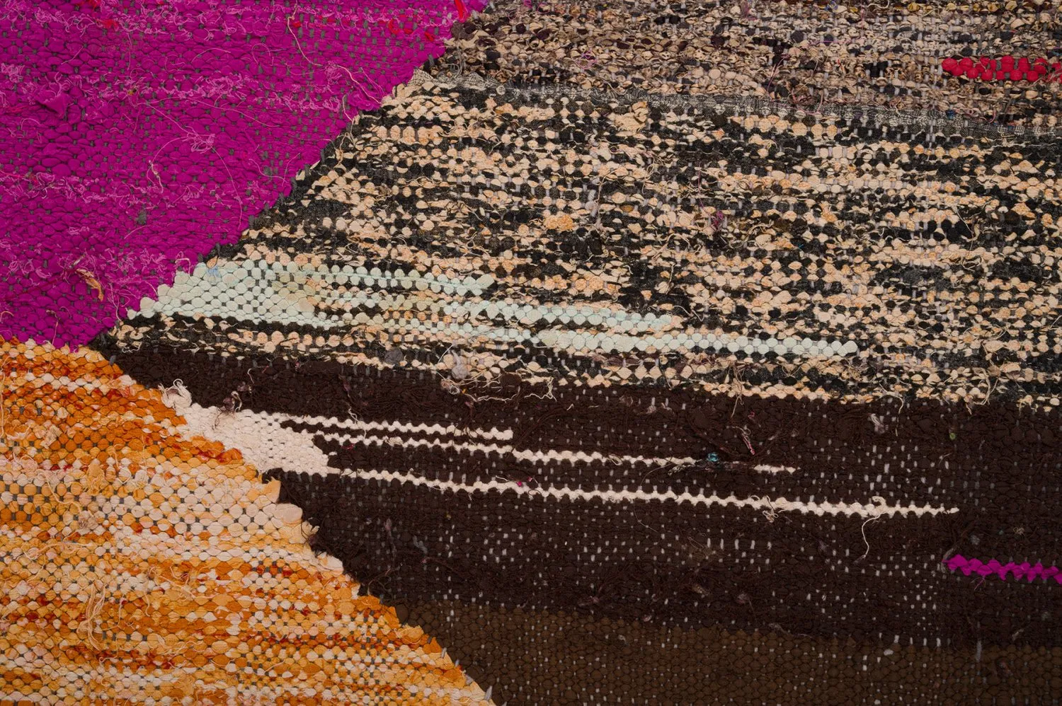 Tapis berbère marocain Boucherouite 130 x 275 cm