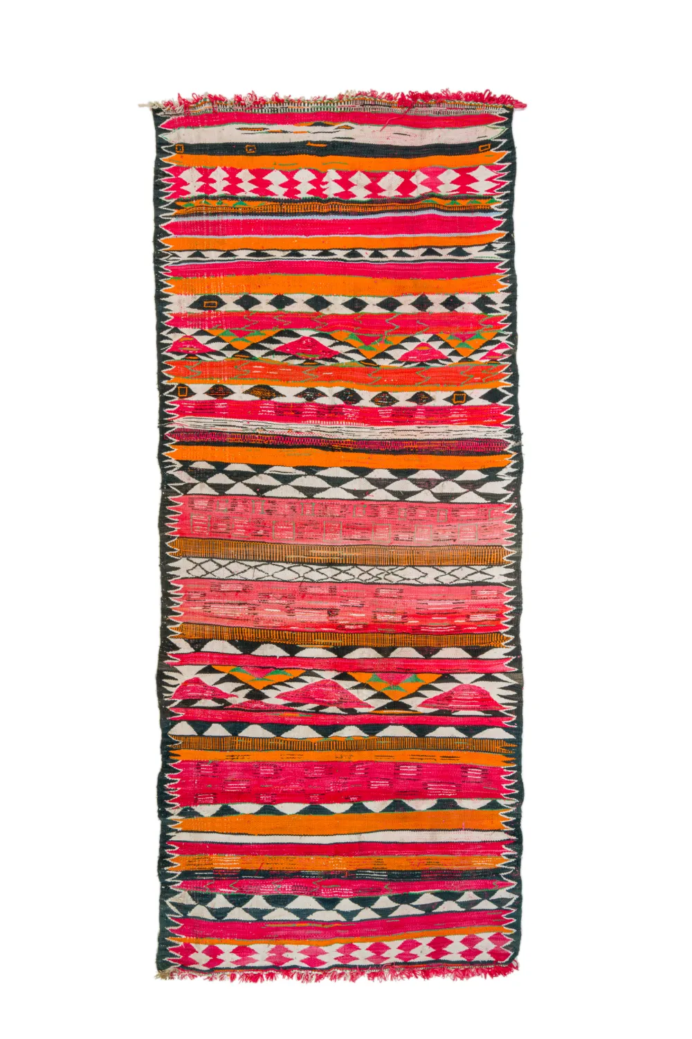 Tapis berbère marocain Boucherouite 150 x 365 cm
