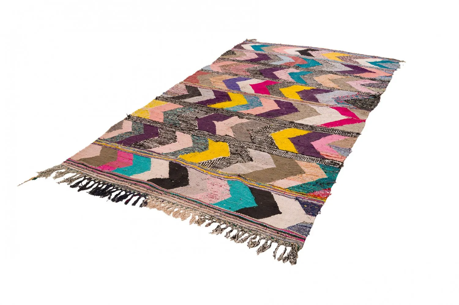 Tapis berbère marocain Boucherouite 160 x 325 cm