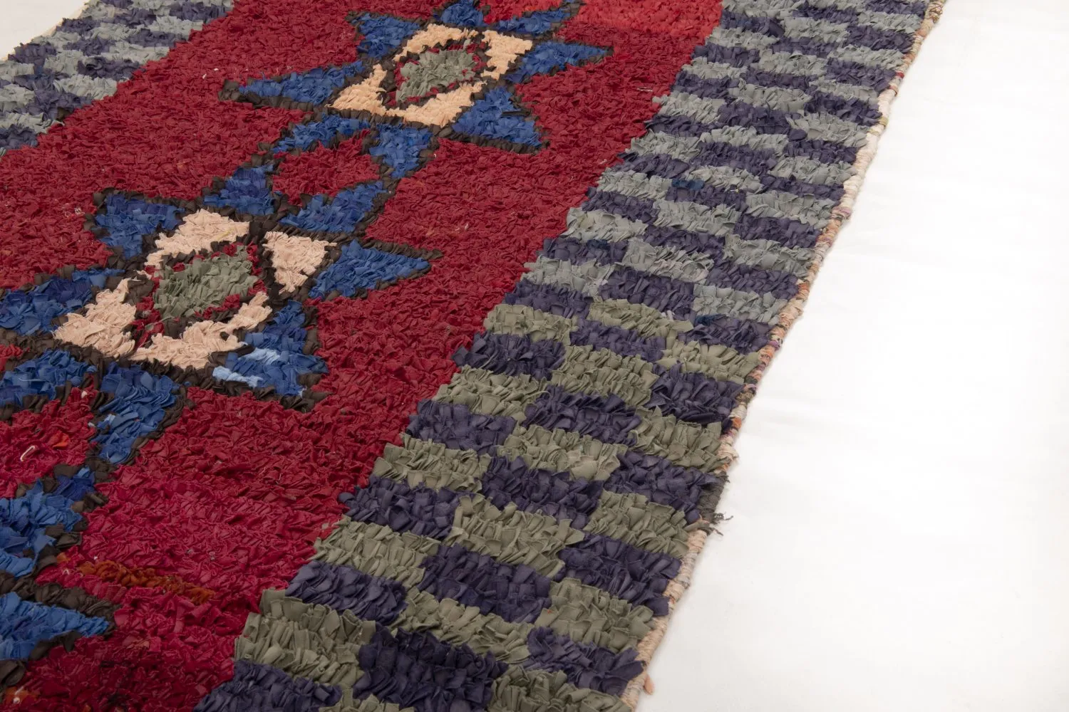 Tapis Marocain Berbère Boucherouite 230 x 85 cm