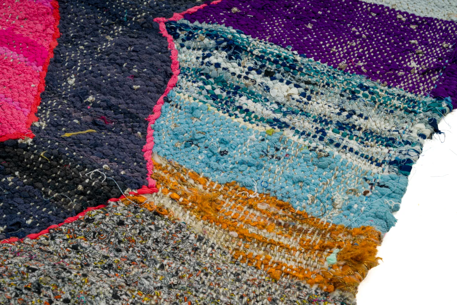 Tapis berbère marocain Boucherouite 150 x 255 cm