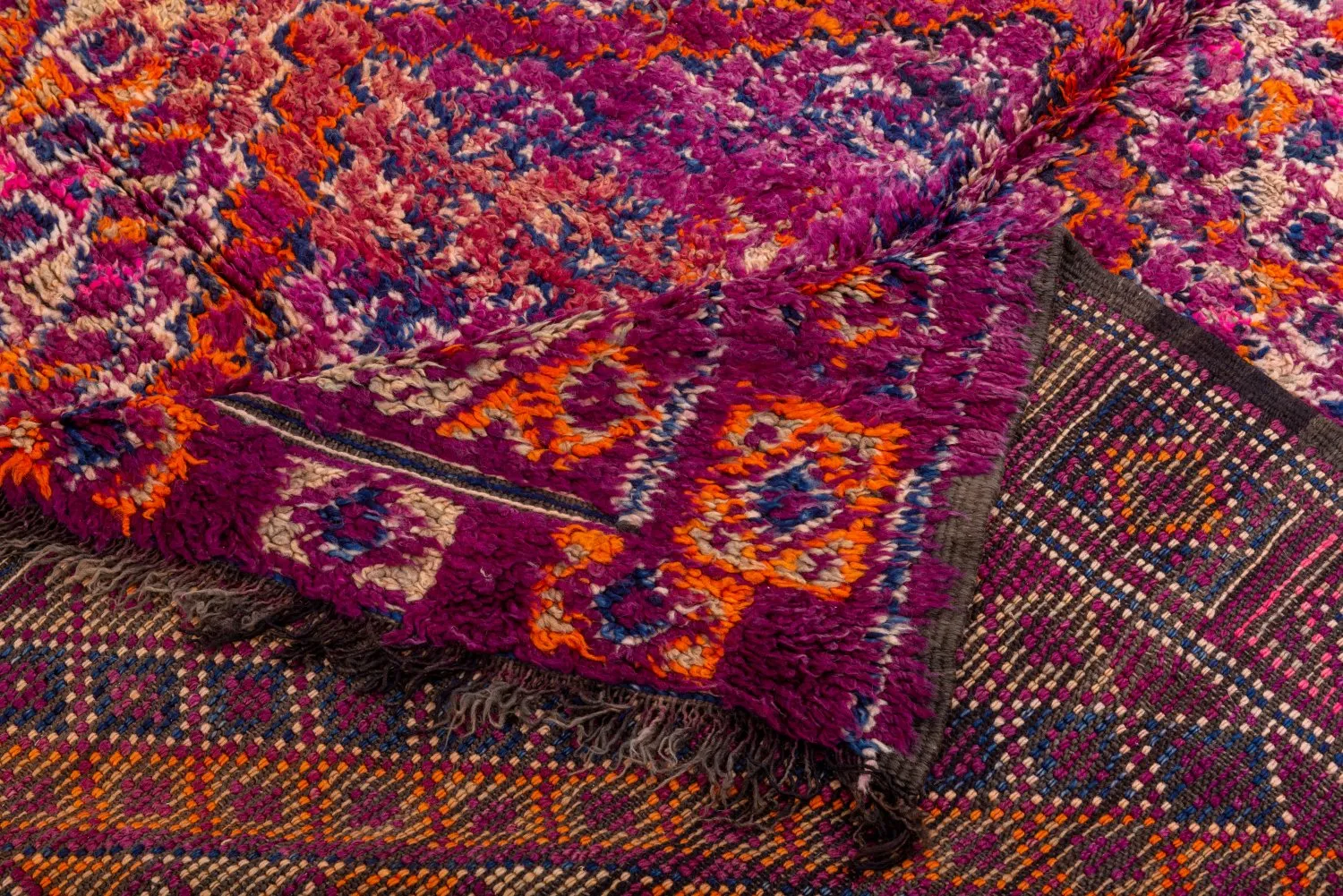 Tapis kilim marocain Azilal 390 x 165 cm