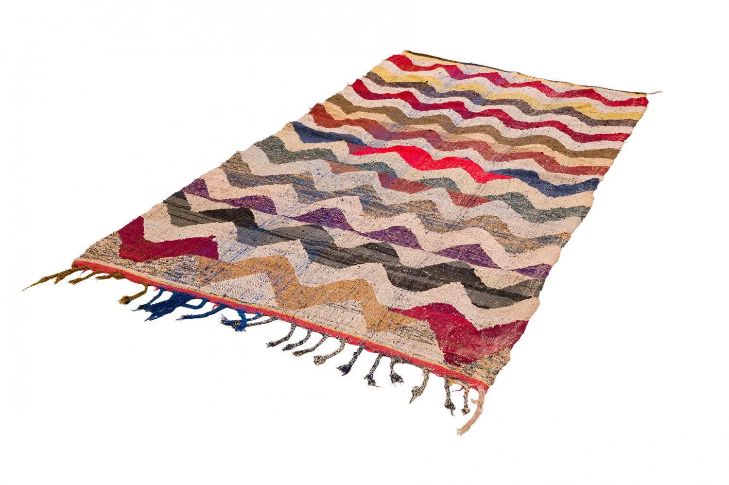 Tapis berbère marocain Boucherouite 150 x 285 cm