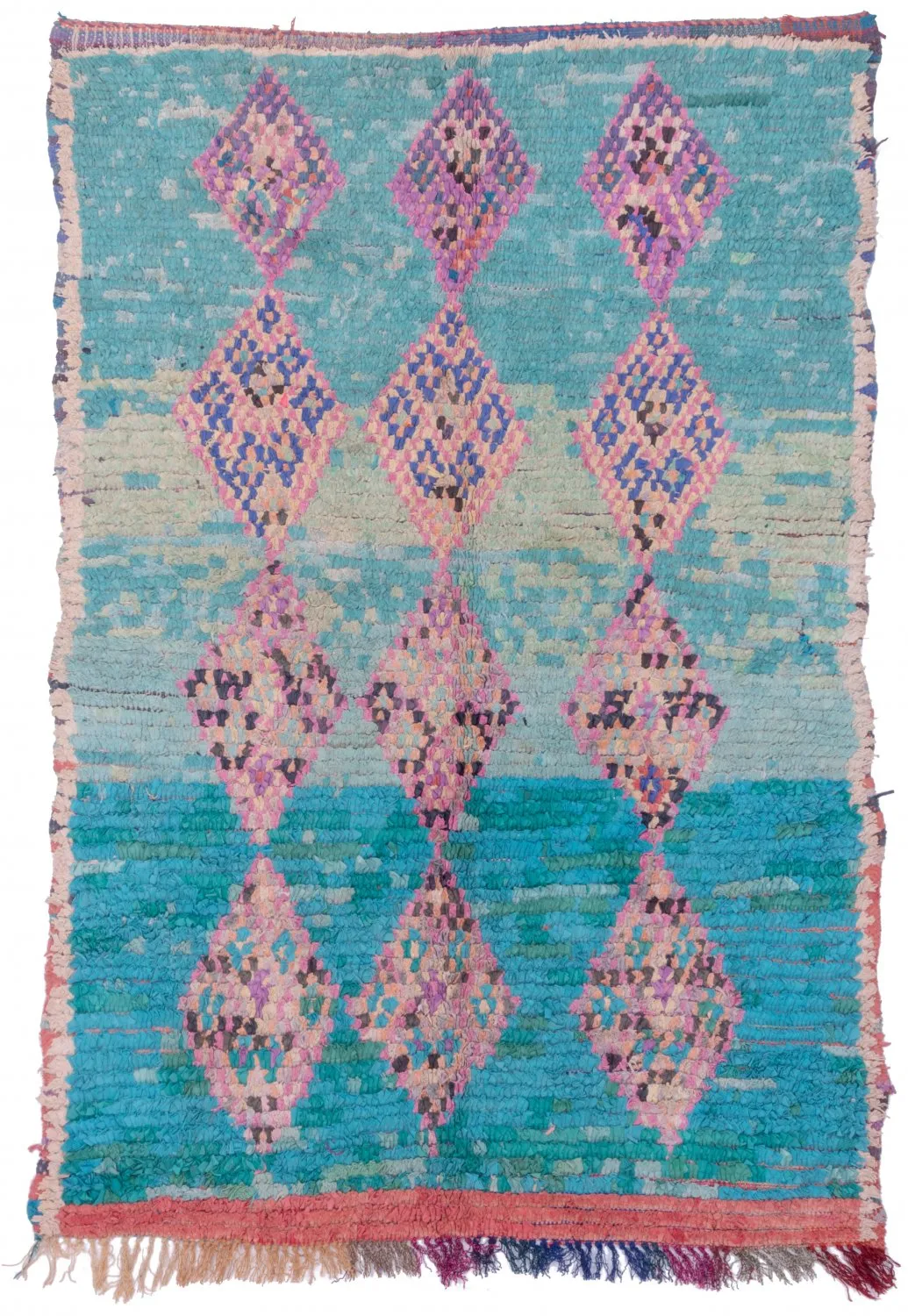 Tapis Marocain Berbère Boucherouite 190 x 125 cm