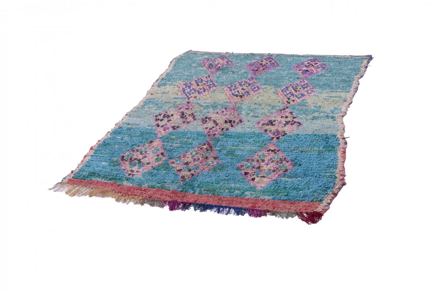 Tapis Marocain Berbère Boucherouite 190 x 125 cm