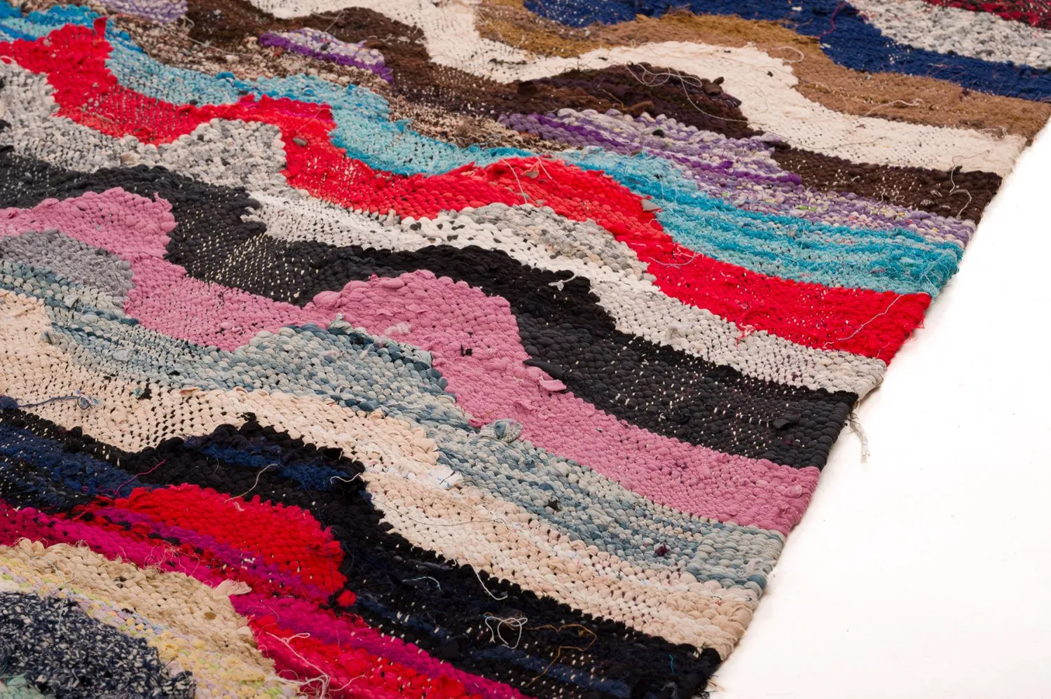 Tapis berbère marocain Boucherouite 170 x 270 cm