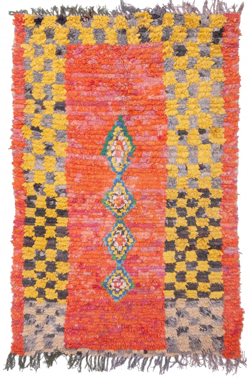 Tapis Marocain Berbère Boucherouite 220 x 140 cm