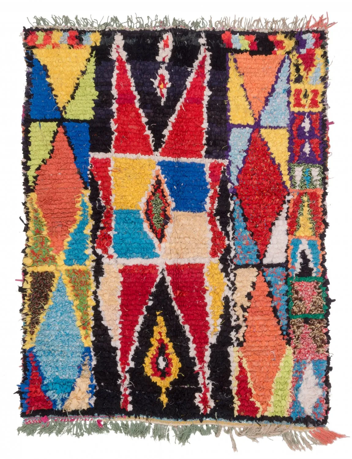 Tapis Marocain Berbère Boucherouite 170 x 130 cm