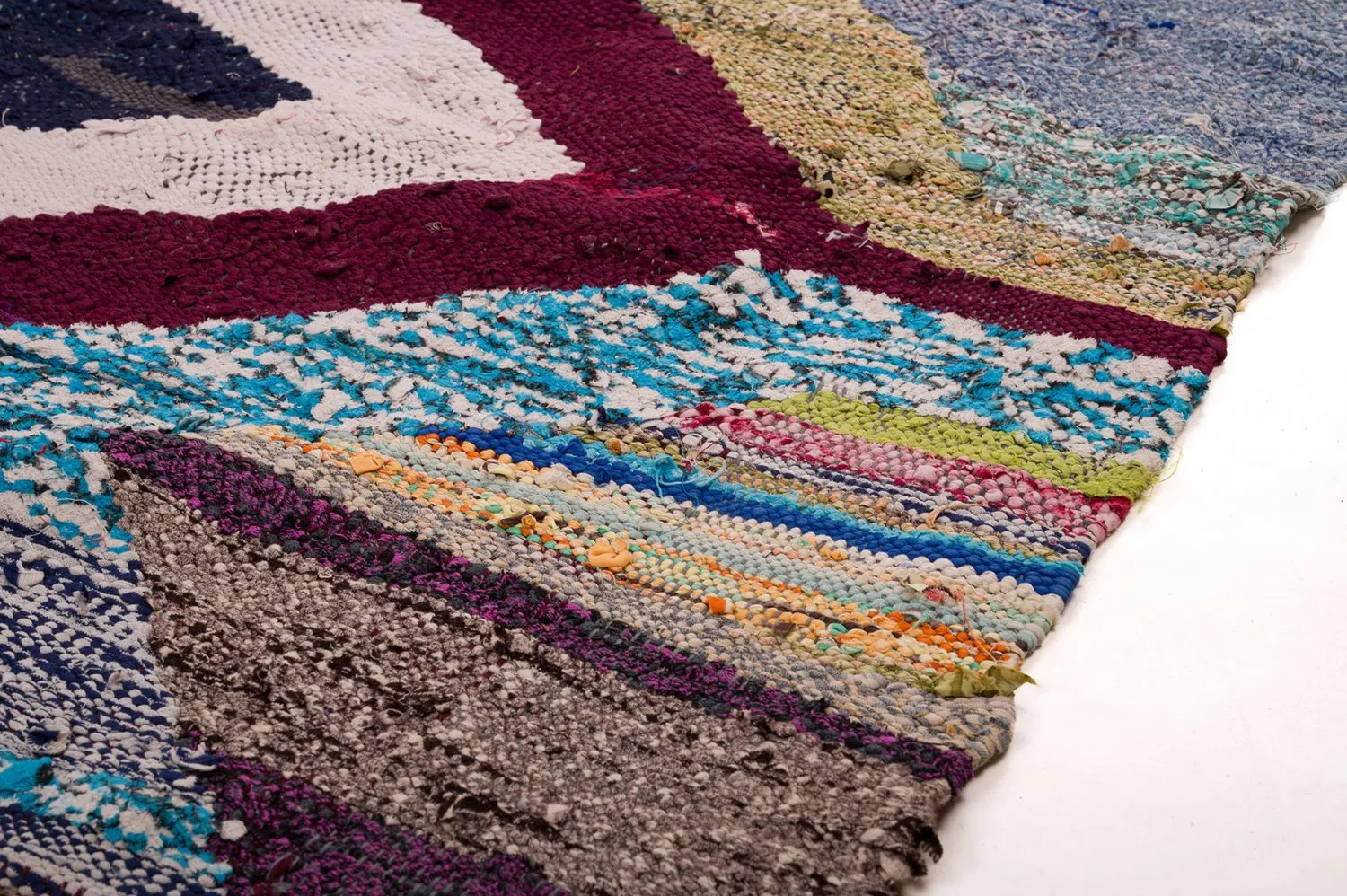 Tapis berbère marocain Boucherouite 165 x 270 cm