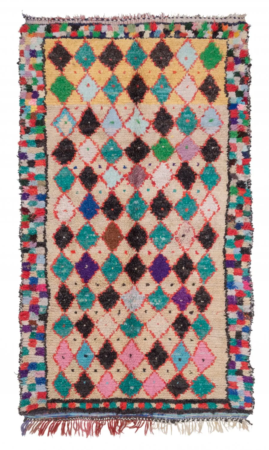 Tapis Marocain Berbère Boucherouite 255 x 150 cm