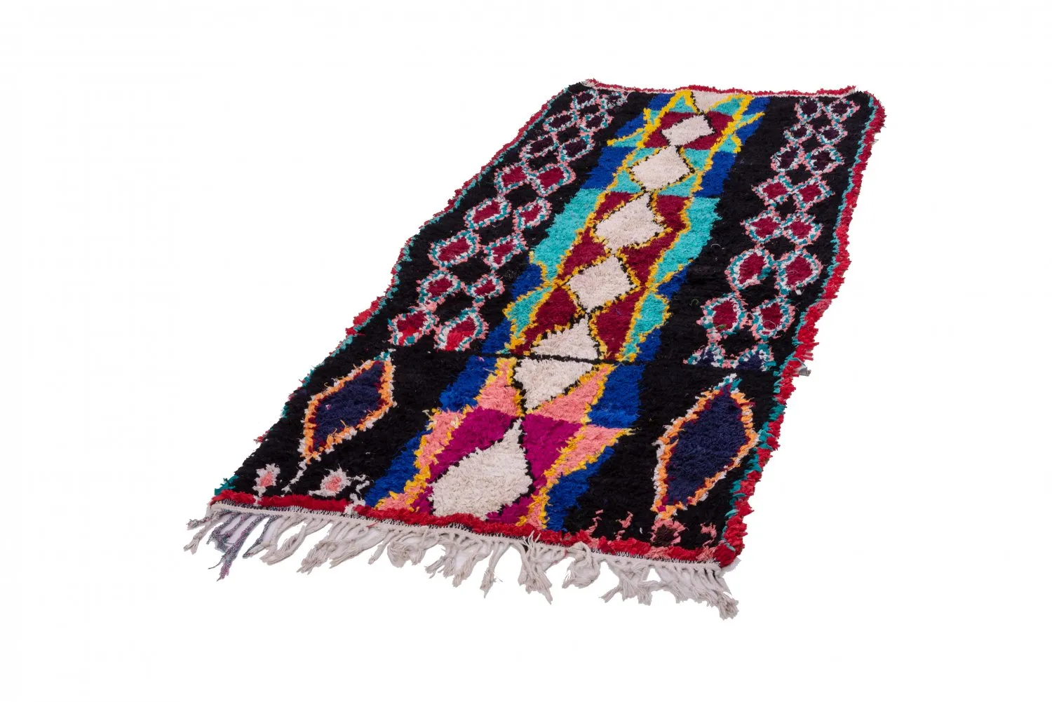 Tapis Marocain Berbère Boucherouite 250 x 110 cm