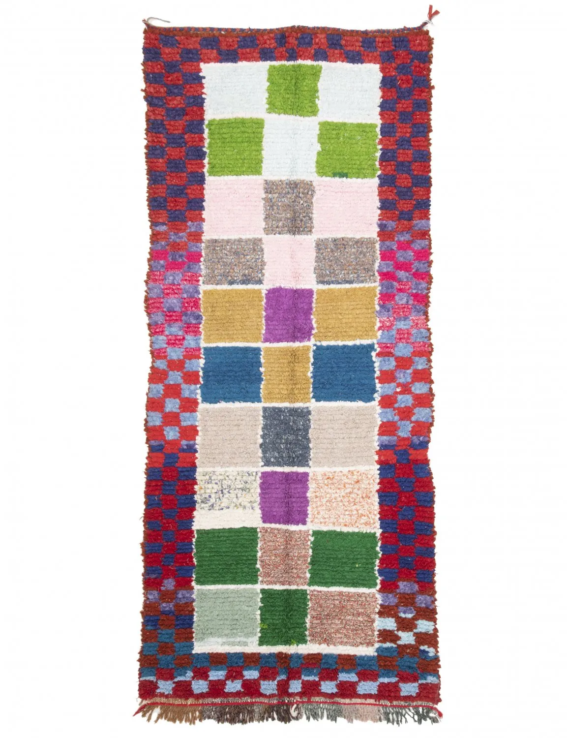 Tapis Marocain Berbère Boucherouite 280 x 115 cm
