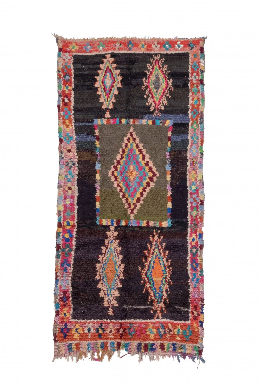 Tapis Marocain Berbère Boucherouite 280 x 130 cm