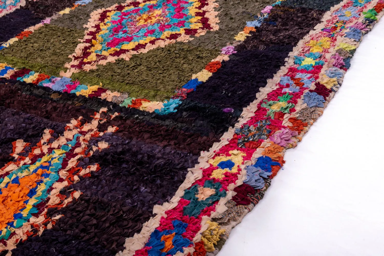 Tapis Marocain Berbère Boucherouite 280 x 130 cm