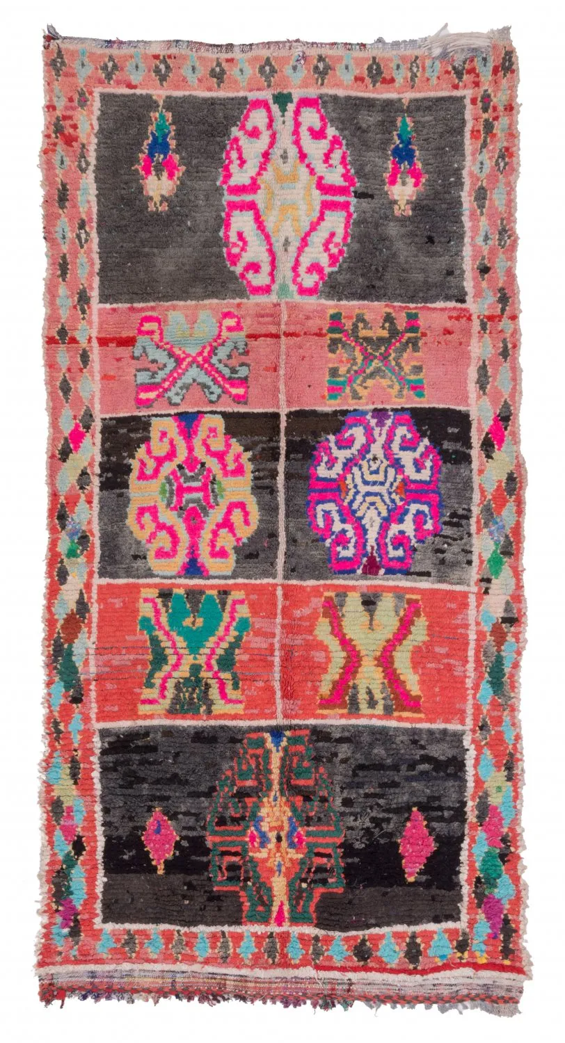 Tapis Marocain Berbère Boucherouite 245 x 120 cm
