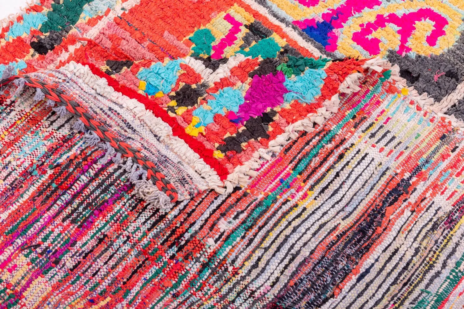 Tapis Marocain Berbère Boucherouite 245 x 120 cm
