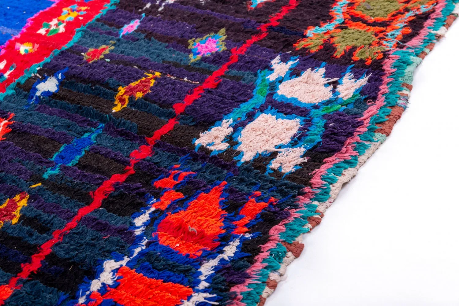 Tapis Marocain Berbère Boucherouite 220 x 130 cm