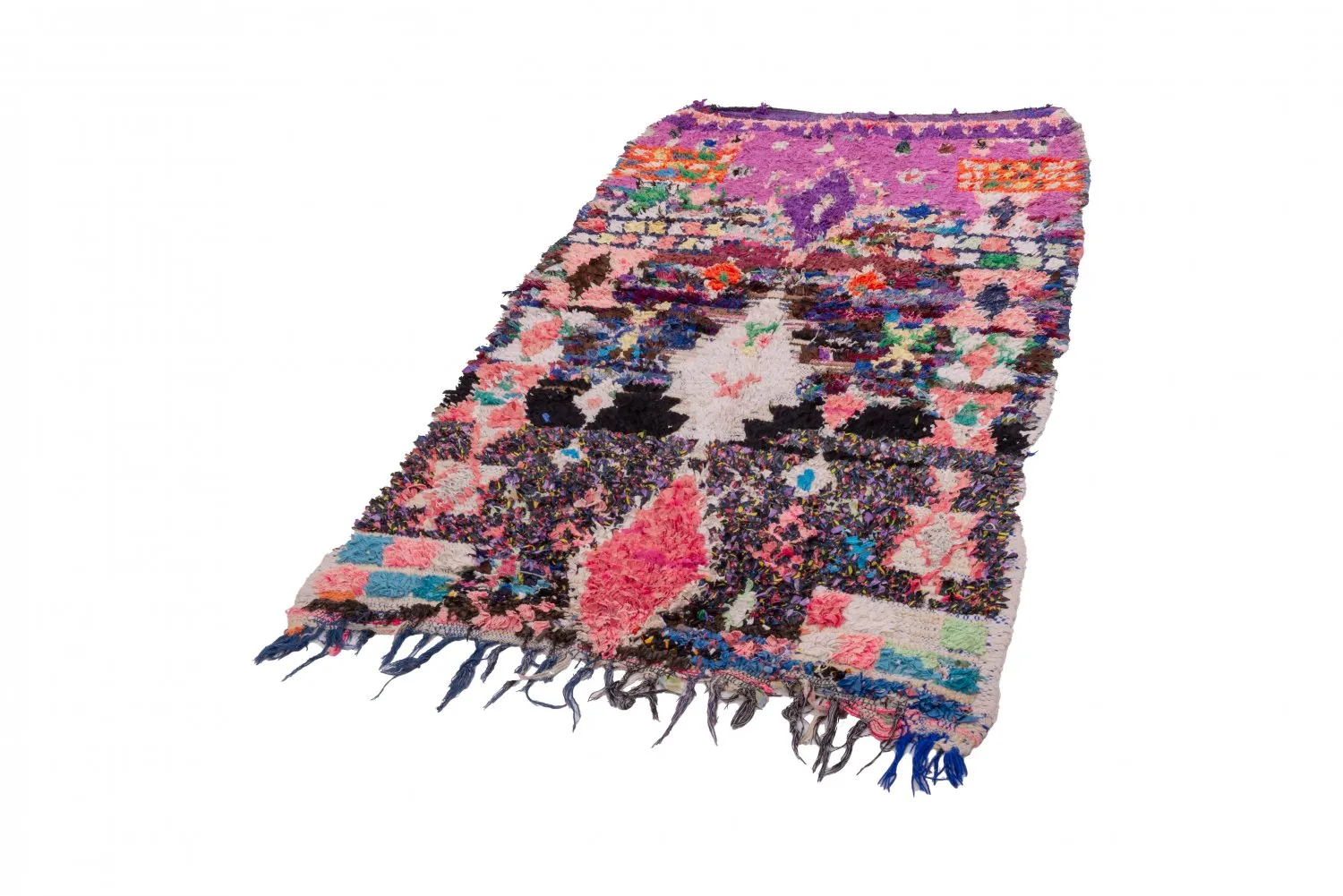 Tapis Marocain Berbère Boucherouite 205 x 105 cm