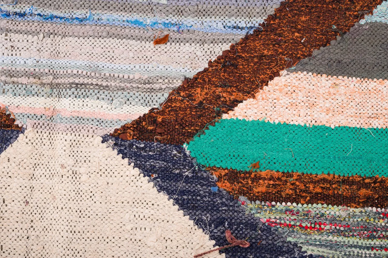 Tapis berbère marocain Boucherouite 130 x 250 cm