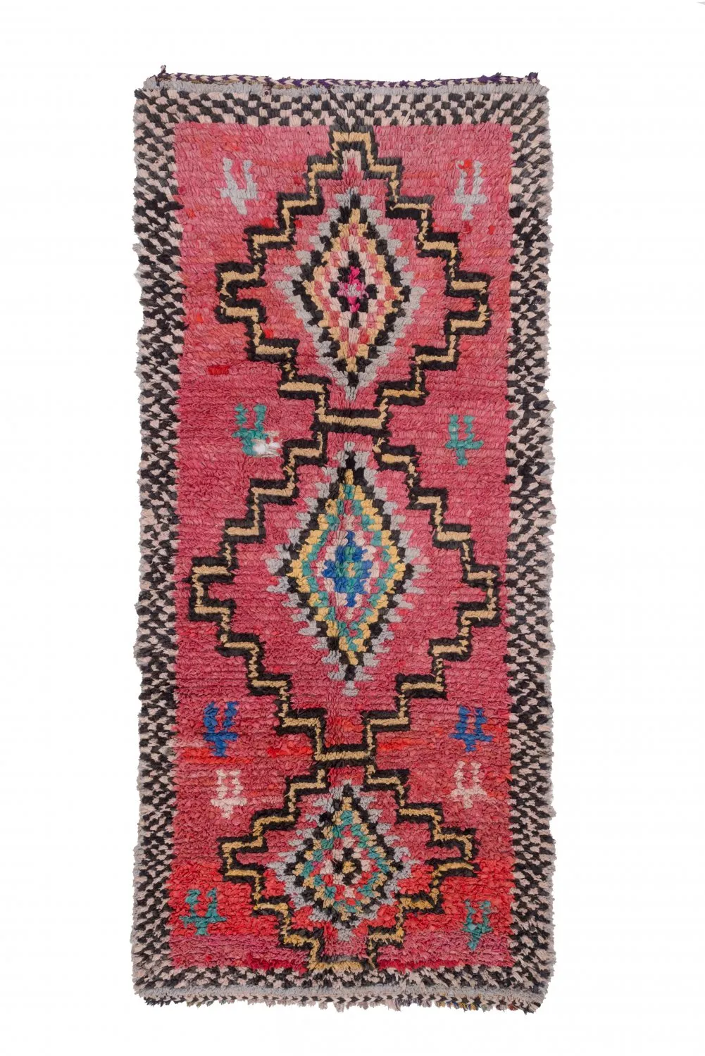 Tapis Marocain Berbère Boucherouite 285 x 130 cm