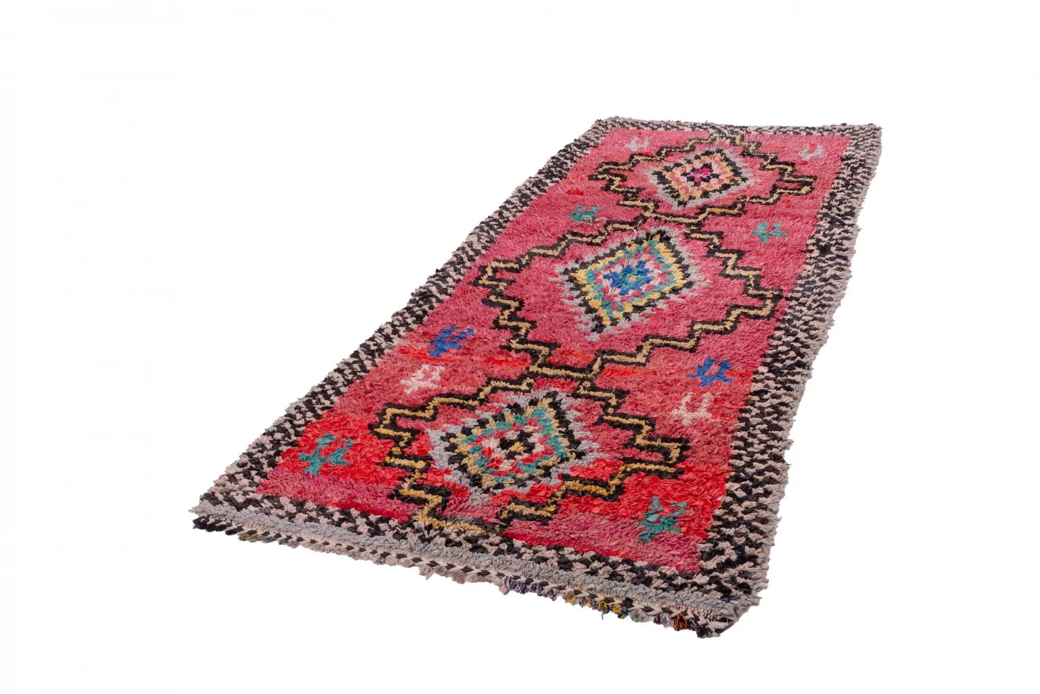 Tapis Marocain Berbère Boucherouite 285 x 130 cm