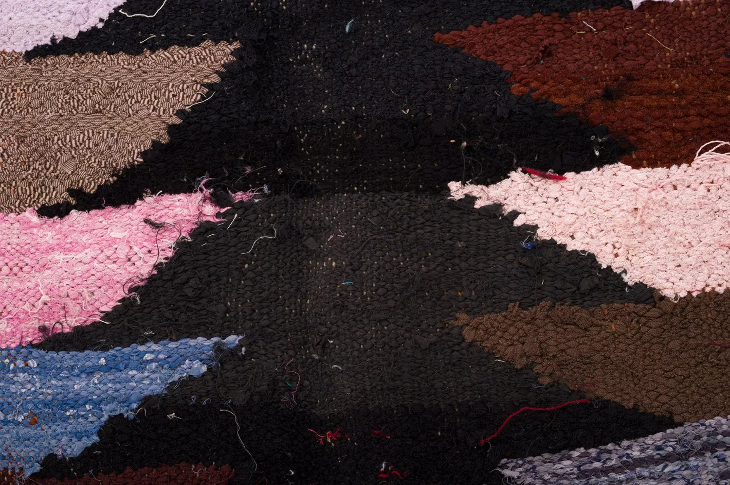 Tapis berbère marocain Boucherouite 145 x 275 cm