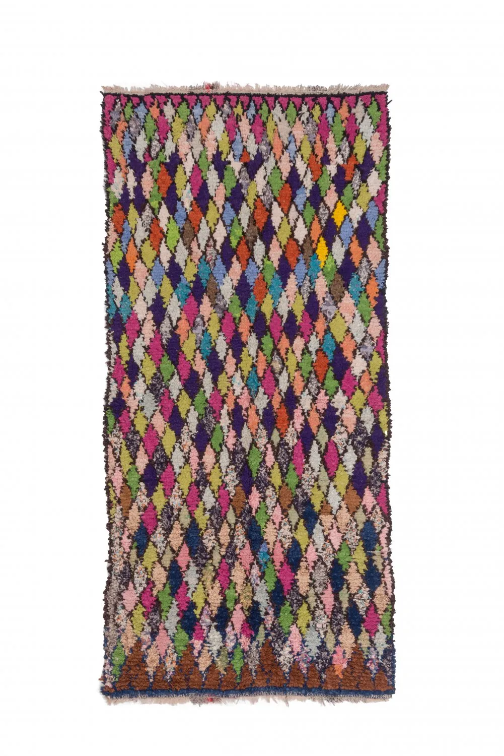 Tapis Marocain Berbère Boucherouite 245 x 115 cm