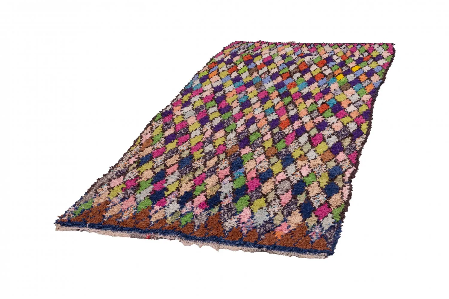 Tapis Marocain Berbère Boucherouite 245 x 115 cm