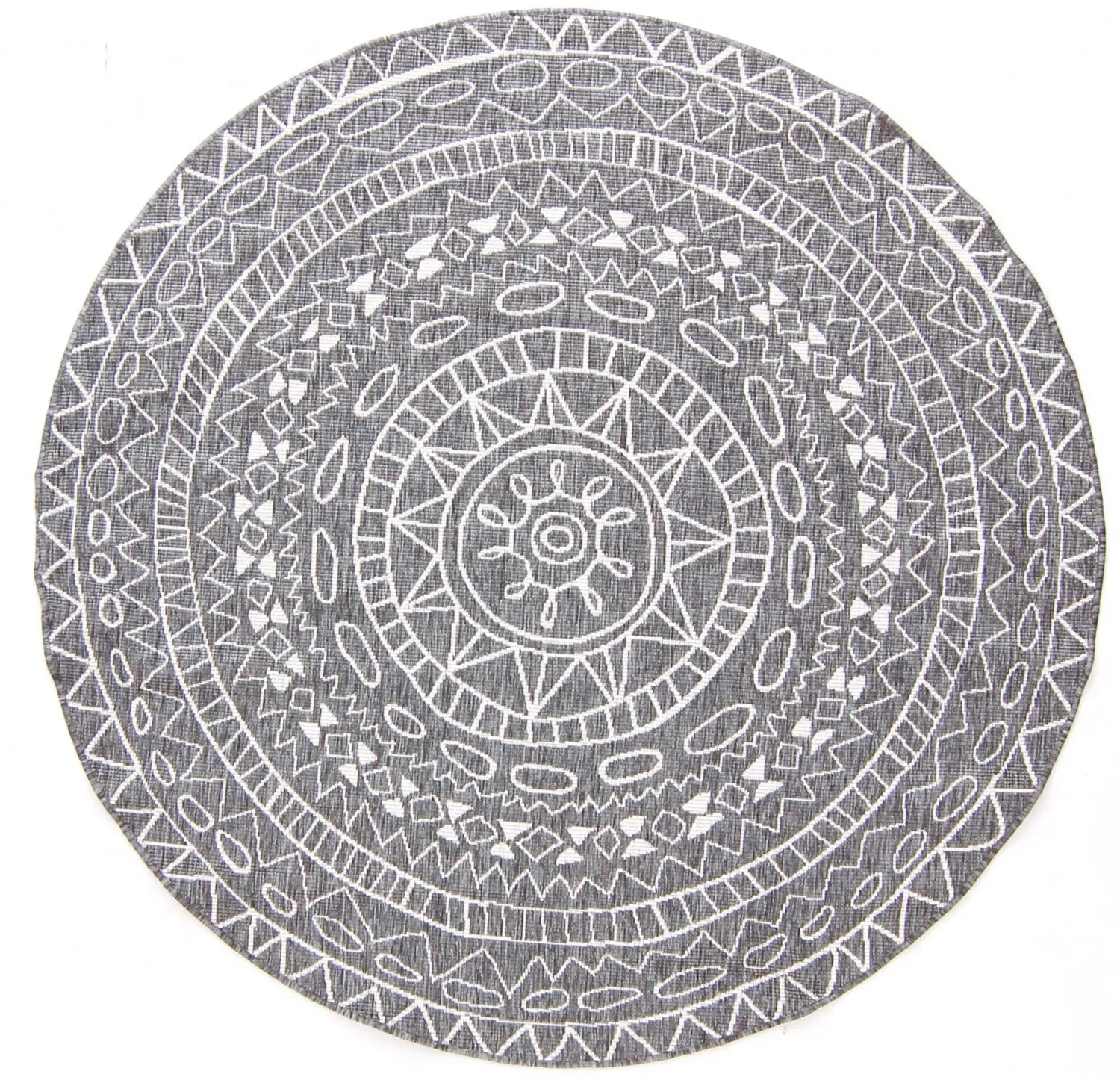 Tapis rond - Brussels Diamond (gris)
