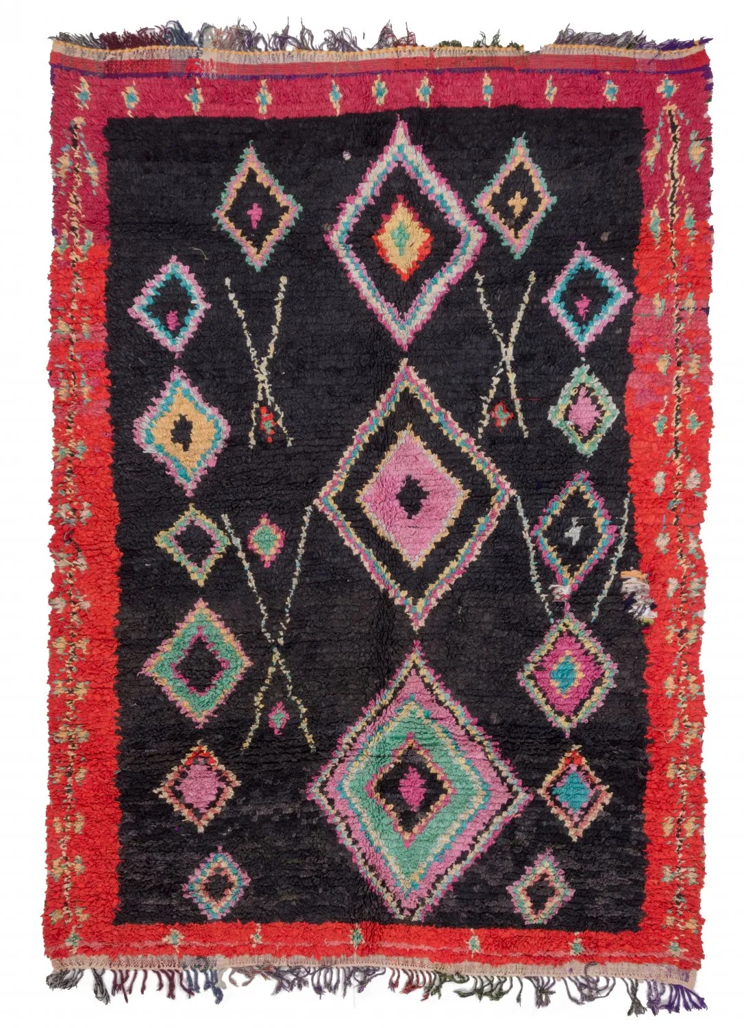 Tapis Marocain Berbère Boucherouite 250 x 175 cm