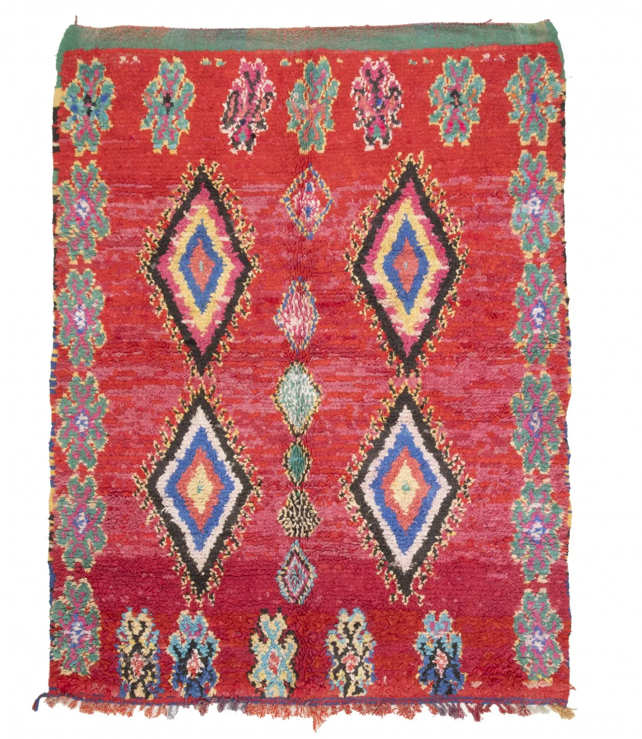 Tapis Marocain Berbère Boucherouite 225 x 165 cm