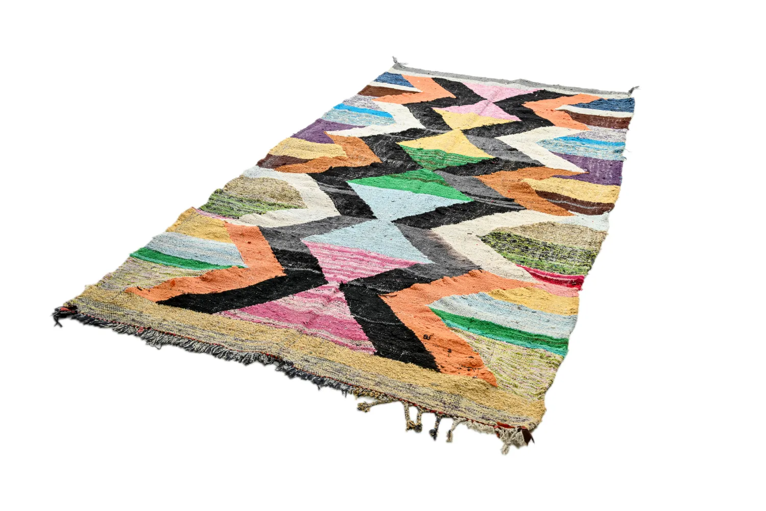 Tapis Marocain Berbère Boucherouite 155 x 295 cm