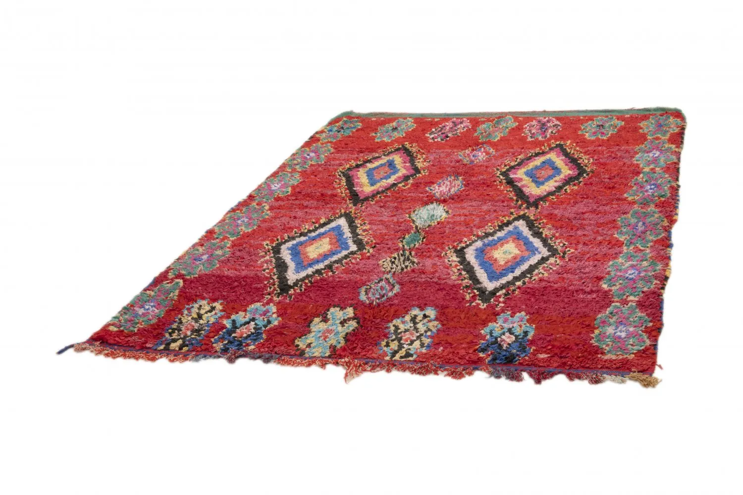 Tapis Marocain Berbère Boucherouite 225 x 165 cm