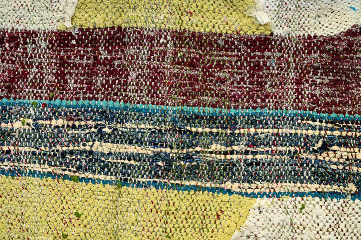 Tapis berbère marocain Boucherouite 130 x 245 cm