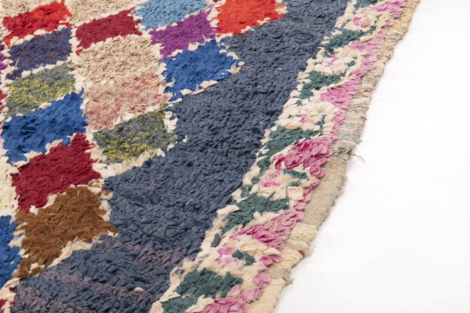 Tapis Marocain Berbère Boucherouite 245 x 110 cm