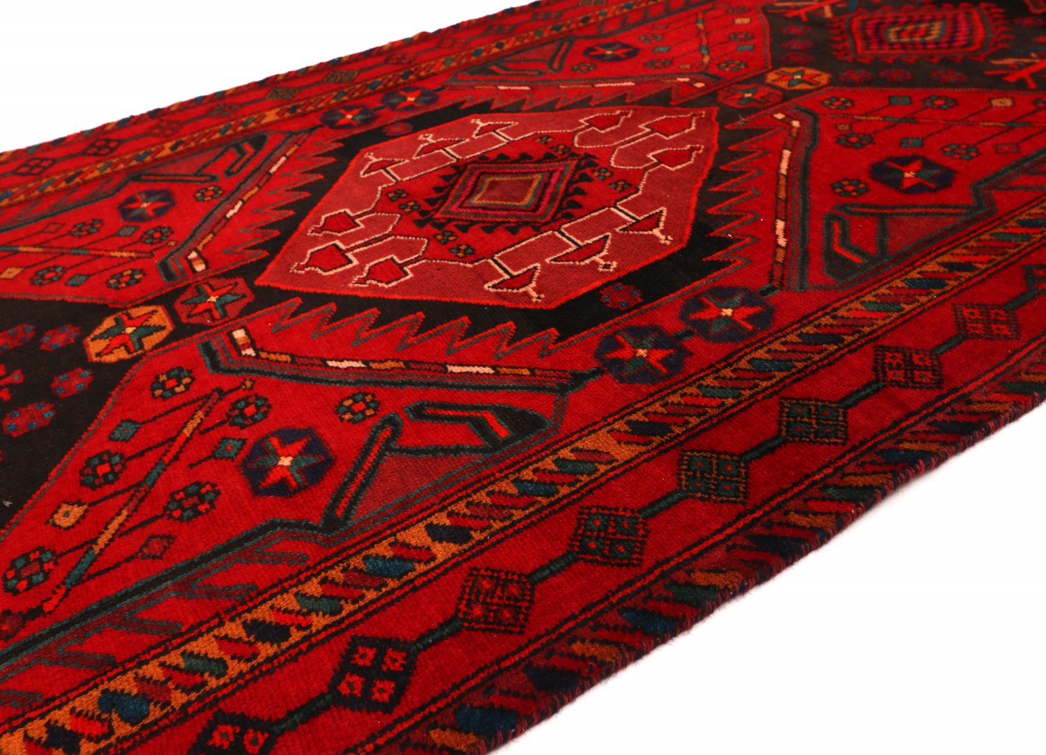 Tapis oriental-shiraz rouge tapis tapis moderne design classique 