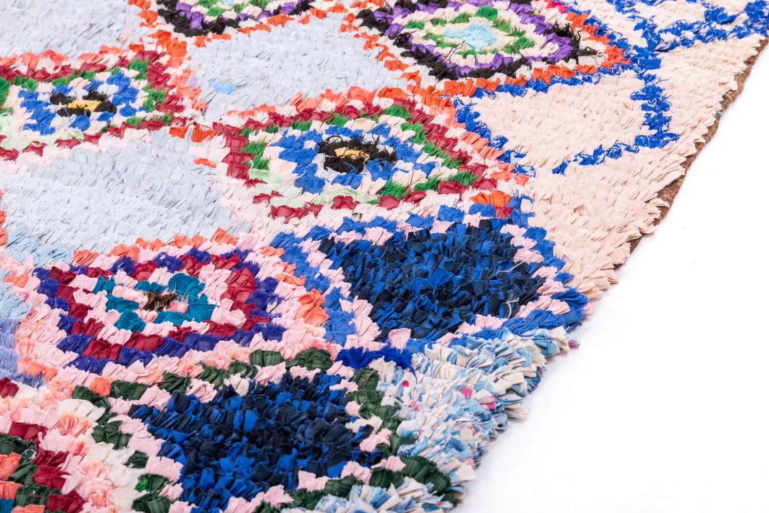 Tapis Marocain Berbère Boucherouite 210 x 125 cm