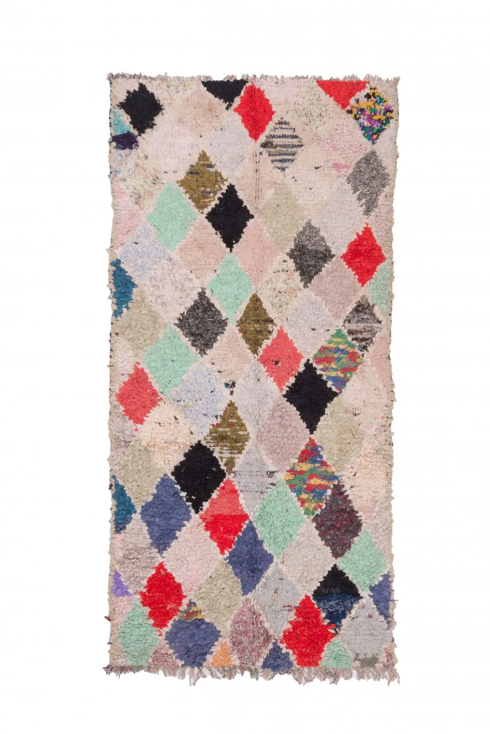 Tapis Marocain Berbère Boucherouite 240 x 115 cm