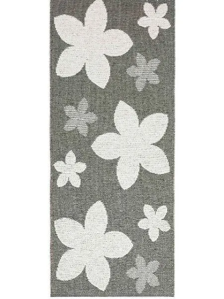Tapis en plastique - Horredsmattan Flower (gris)