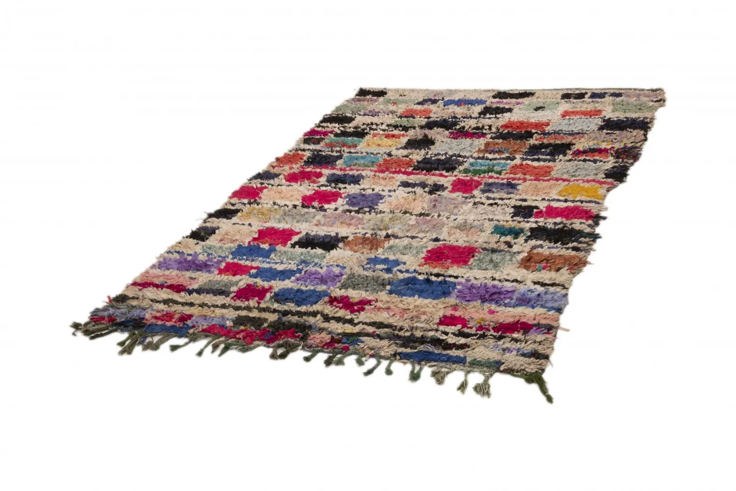 Tapis Marocain Berbère Boucherouite 230 x 135 cm