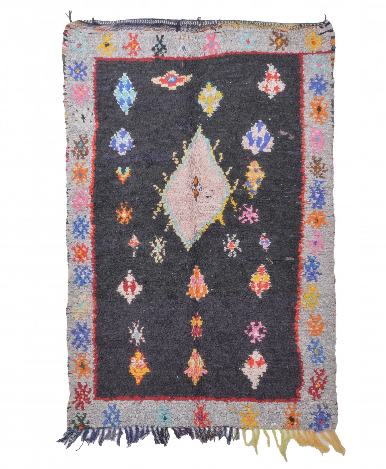 Tapis Marocain Berbère Boucherouite 195 x 120 cm