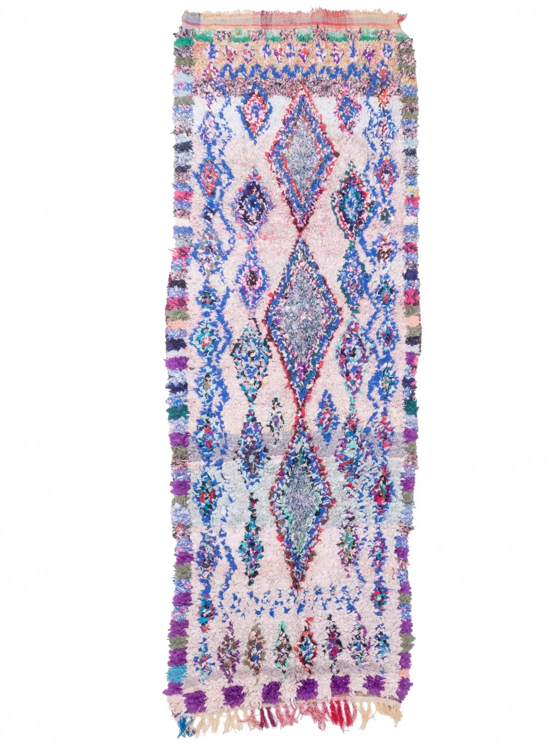 Tapis Marocain Berbère Boucherouite 250 x 90 cm