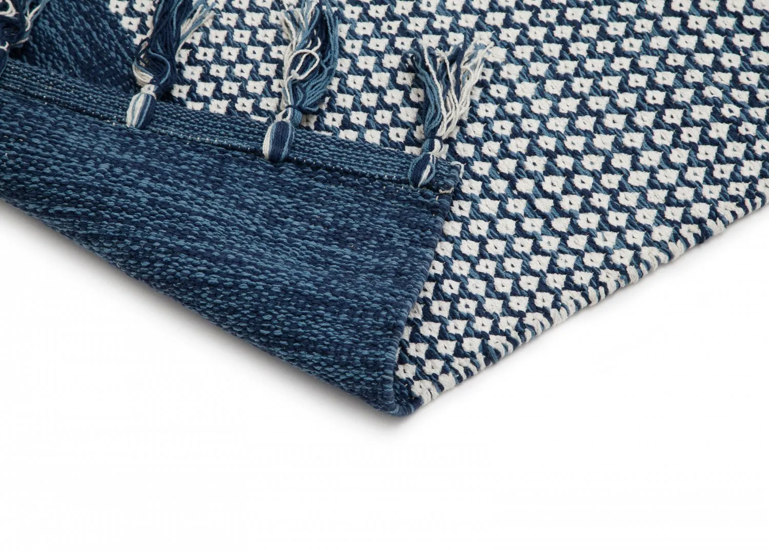 Tapis patchwork - Vinga (bleu)