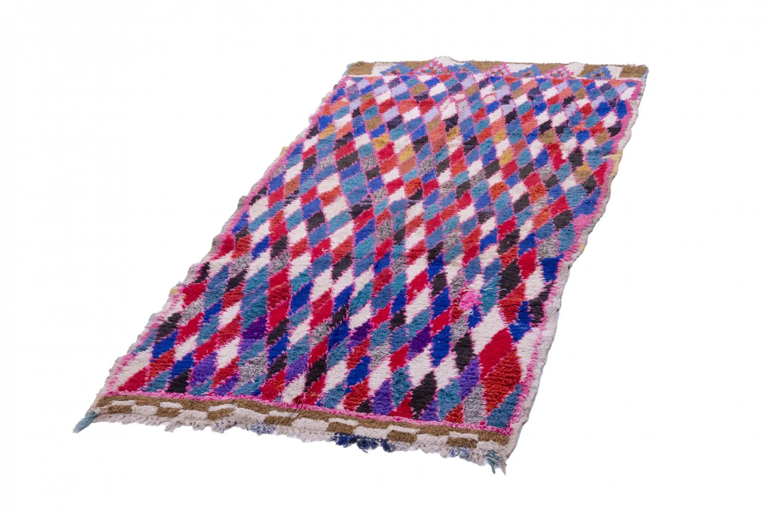 Tapis Marocain Berbère Boucherouite 220 x 110 cm
