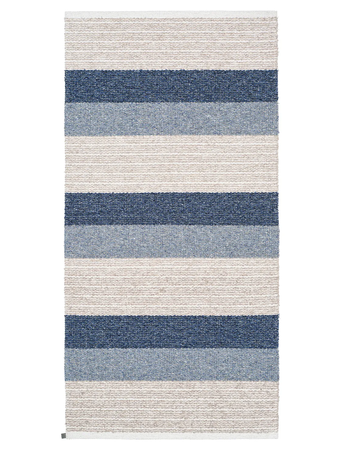 Tapis en plastique et fils - Horredsmattan Myra mix (bleu)