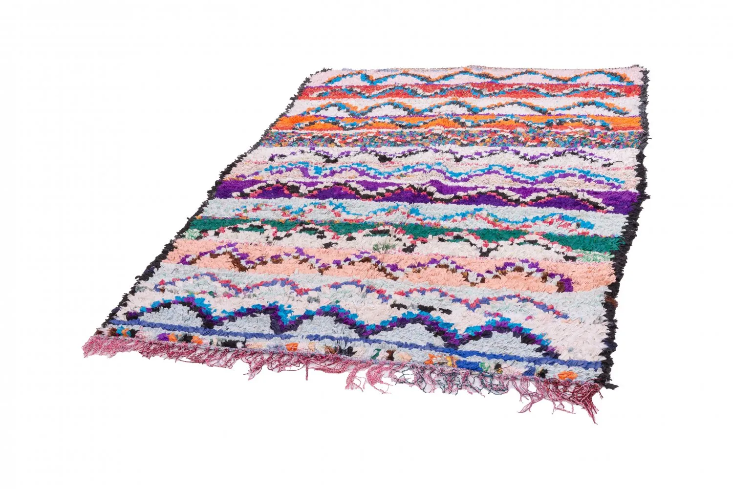 Tapis Marocain Berbère Boucherouite 205 x 140 cm